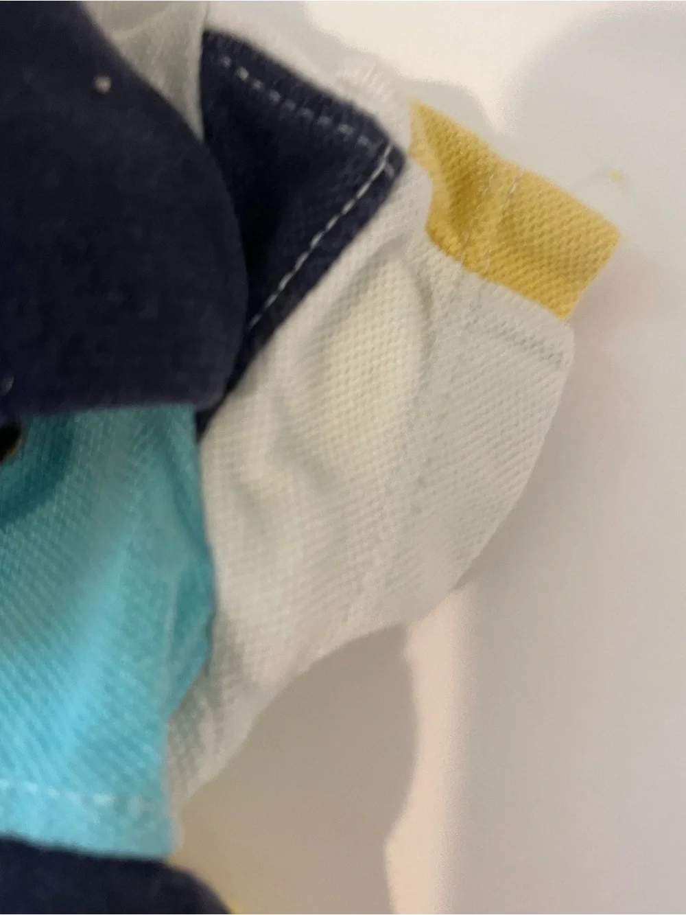 GAP Baby Patchwork Polo Romper 12-18m pique baby boy summer